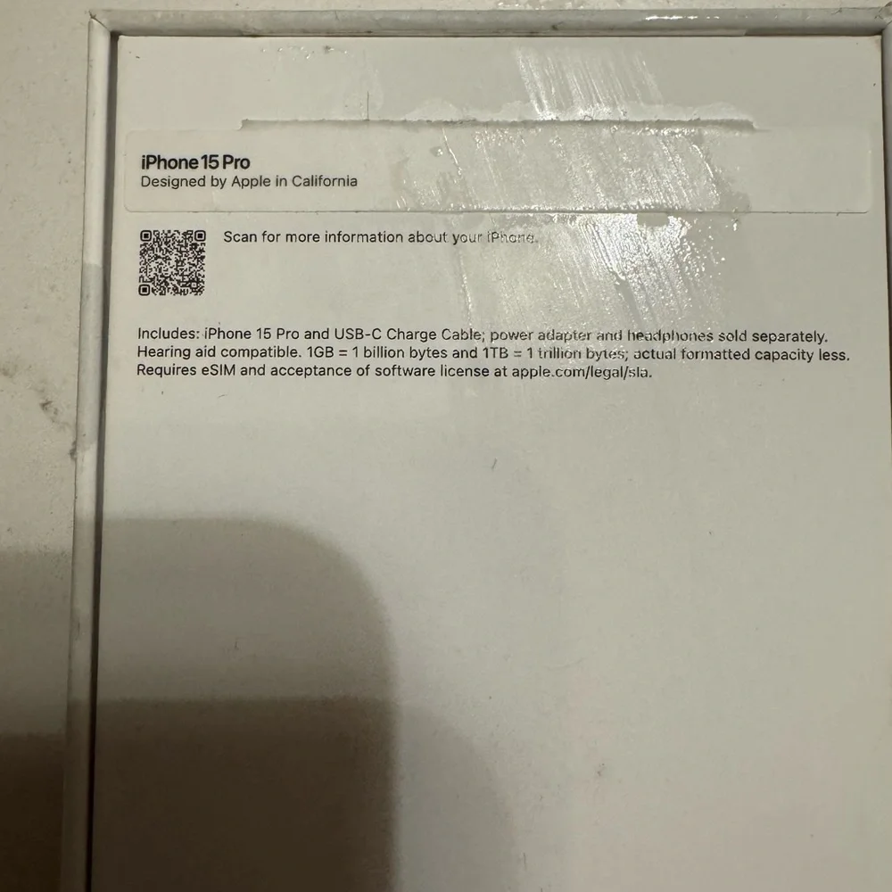 BOX ONLY Apple iPhone
